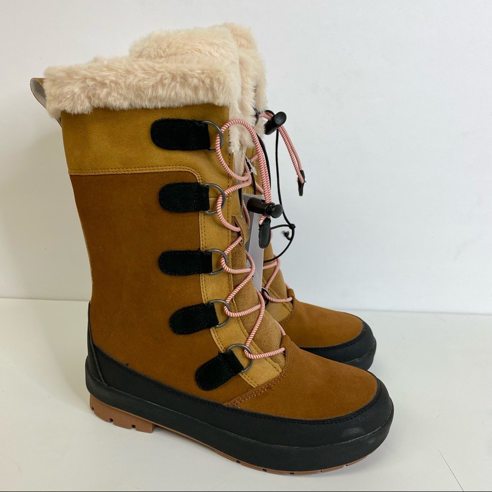 Kids Lace Up Winter Boots Sz 4